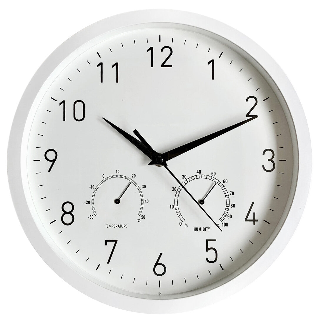 93.335 WALL CLOCK TEMPERATURE + HUMIDITY 31cm ELECTRO DH