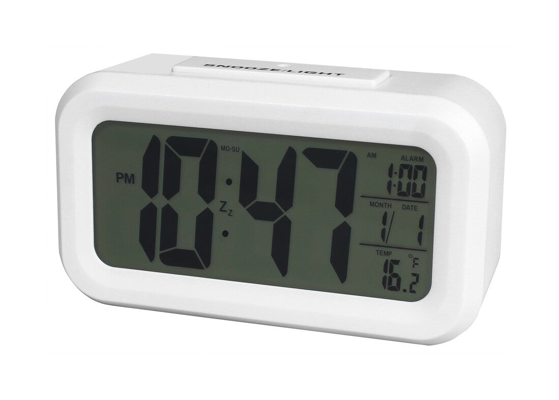 93.311/B WHITE DIGITAL ALARM CLOCK