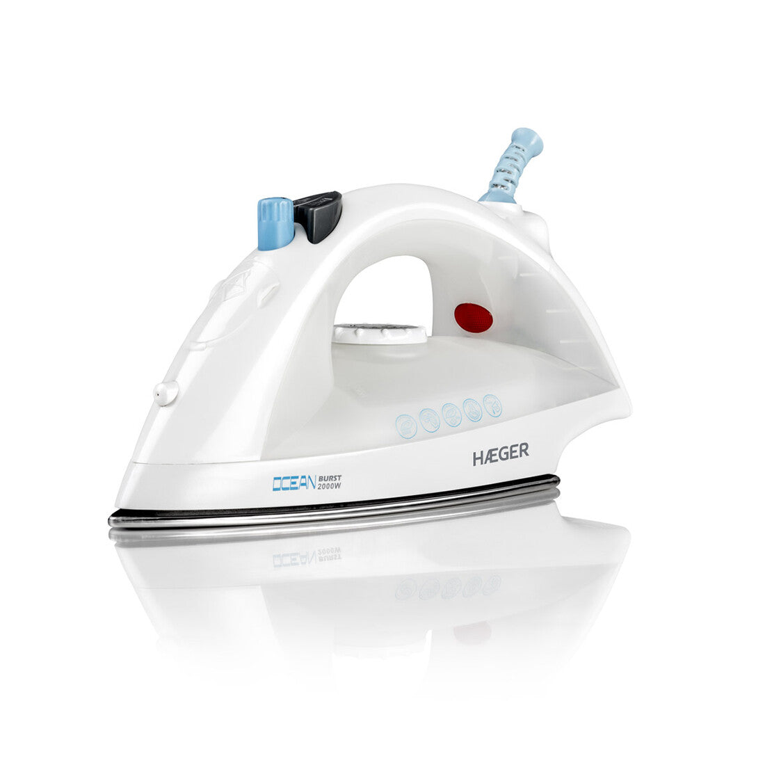 SI-200.001A HAEGER 2000W OCEAN BURST STAINLESS STEEL STEAM IRON