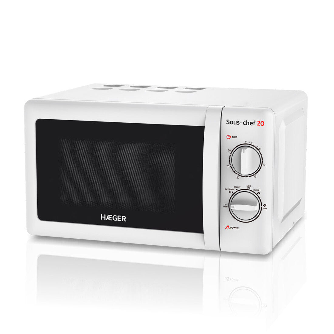 MW-70W.006A WHITE MICROWAVE 20L 700W SOUS-CHEF HAEGER