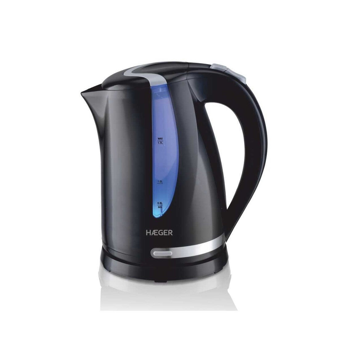 EK-22B.023A ELECTRIC KETTLE 1.7L 2200W ROTATING BASE BLACKNESS HAEGER
