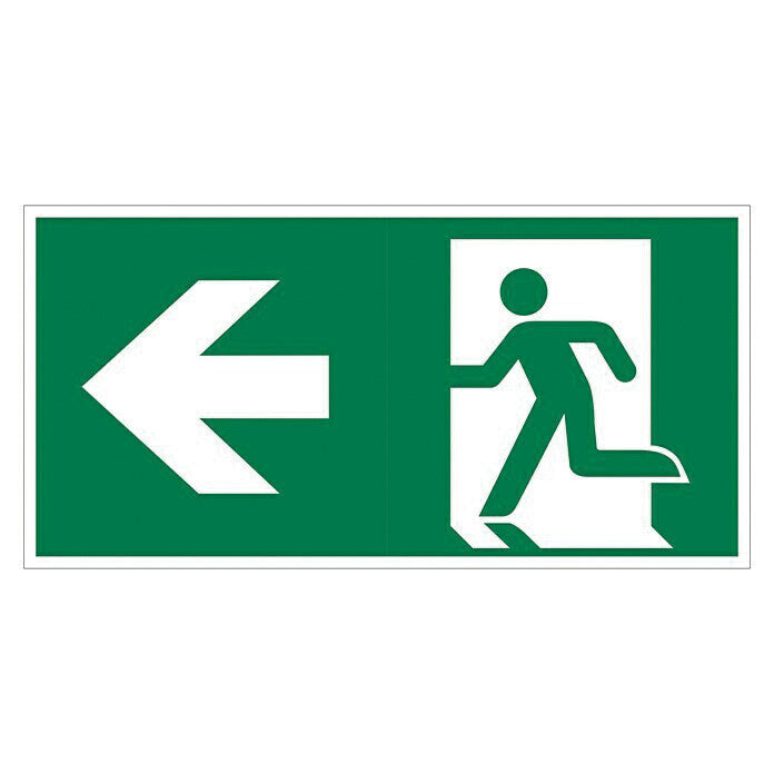 201095008 ADHESIVE EMERGENCY LIGHTING FIXTURES LEFT ARROW 200X75MM GSC