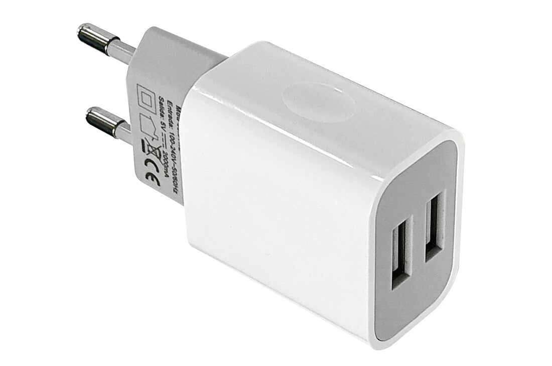 38.511/2 CARGADOR RAPIDO USB 2 PUERTOS 5V 2000mA