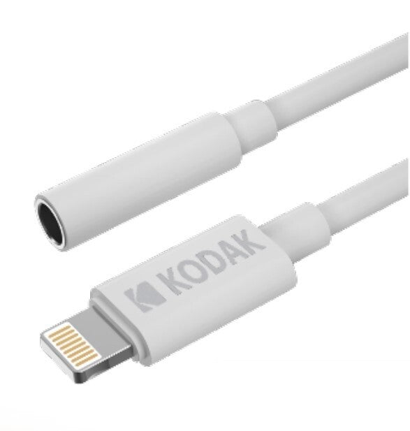 30425842 10cm CABLE ADAPTADOR AUDIO JACK 3,5mm-LIGHTNING KODAK