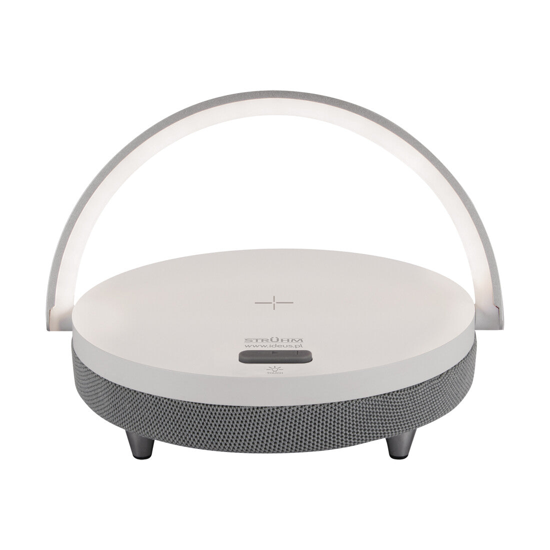 03864 SPEAKER WITH WIRELESS CHARGER WITH LIGHT 10W IP20 4000K 150Lm WHITE SATURN STRÜHM
