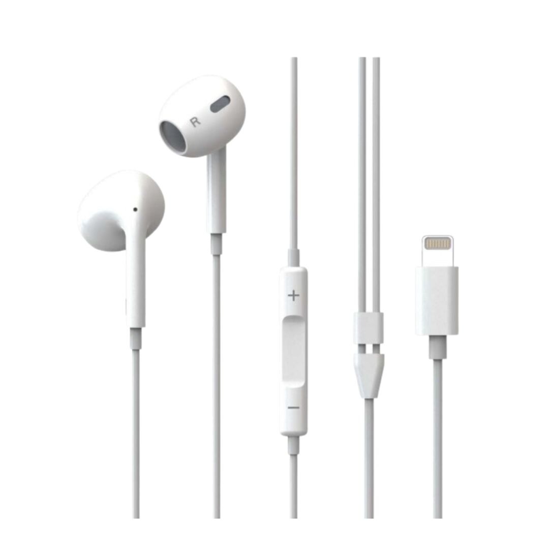30425736 KODAK LIGHTNING 210+ 1.2m WHITE IN-EAR HEADPHONES