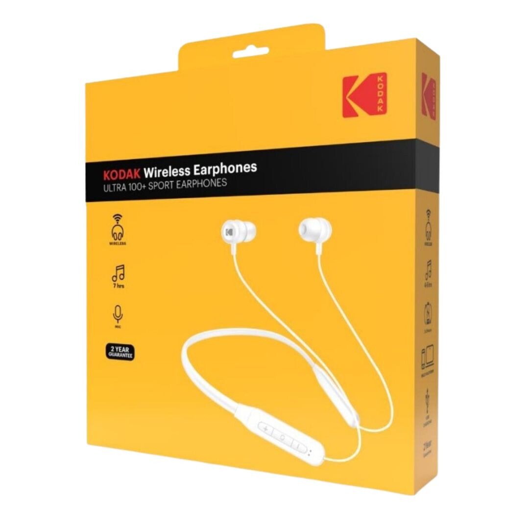 30427464 AURICULARES INALAMBRICOS BLANCOS DEPORTIVOS KODAK | Suministros Figmar