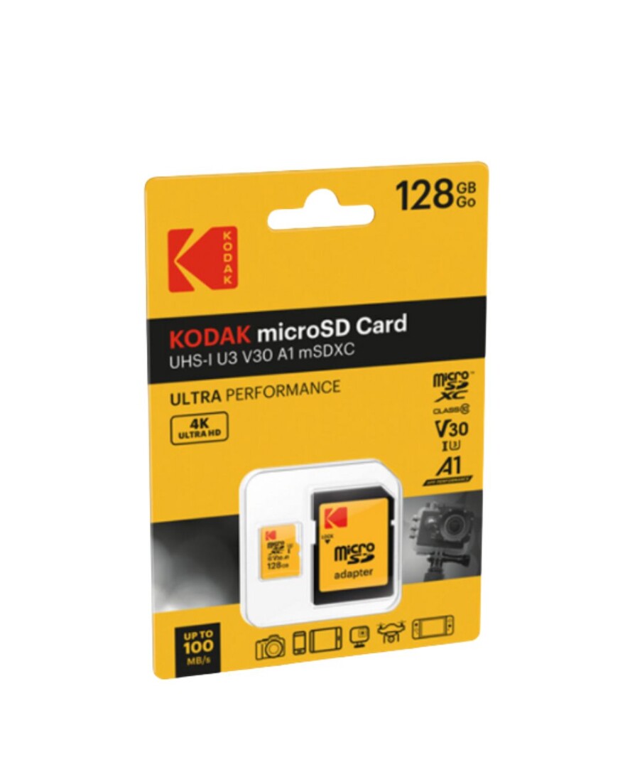 EKMSD128GXC10HPRKA TARJETA DE MEMORIA MICRO SD 128GB KODAK