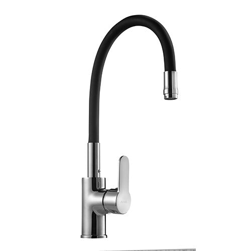 65818 MONOMADO FLEXIBLE DE FREGADERO NEGRO MIRTAK | Suministros Figmar