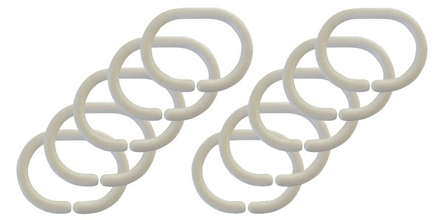 B-57200 12u WHITE RING FOR CURTAIN