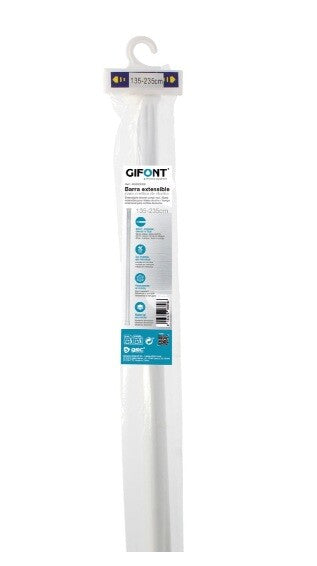 404000006 BARRA EXTENSIBLE PARA CORTINA 135cm-235cm GSC