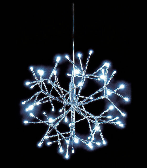 00808 5m STAR GARLAND 64 COLD WHITE LEDS