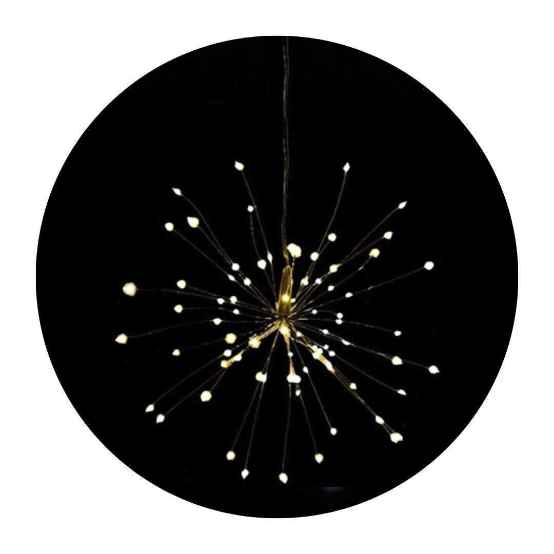 00927 STAR GARLAND 120 WARM WHITE LEDS