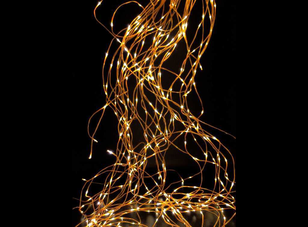 00234-BC 2m CASCADA LED 10 HILOS ORO BLANCO CALIDO | Suministros Figmar