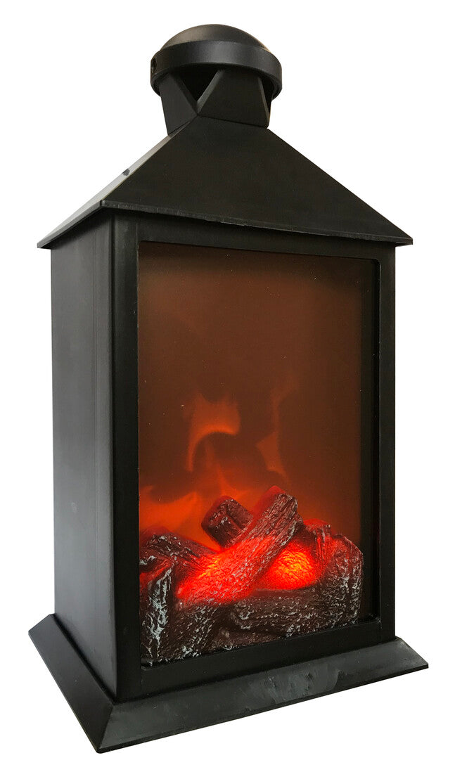 2425000 DEKORATIVE MITTLERE LATERNE MIT FLAMMENEFFEKT