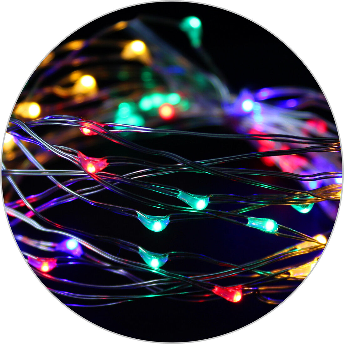 79.719/RGB 5m MINI GUIRNALDA LED C/MANDO RGB 3xAA ELECTRO DH | Suministros Figmar