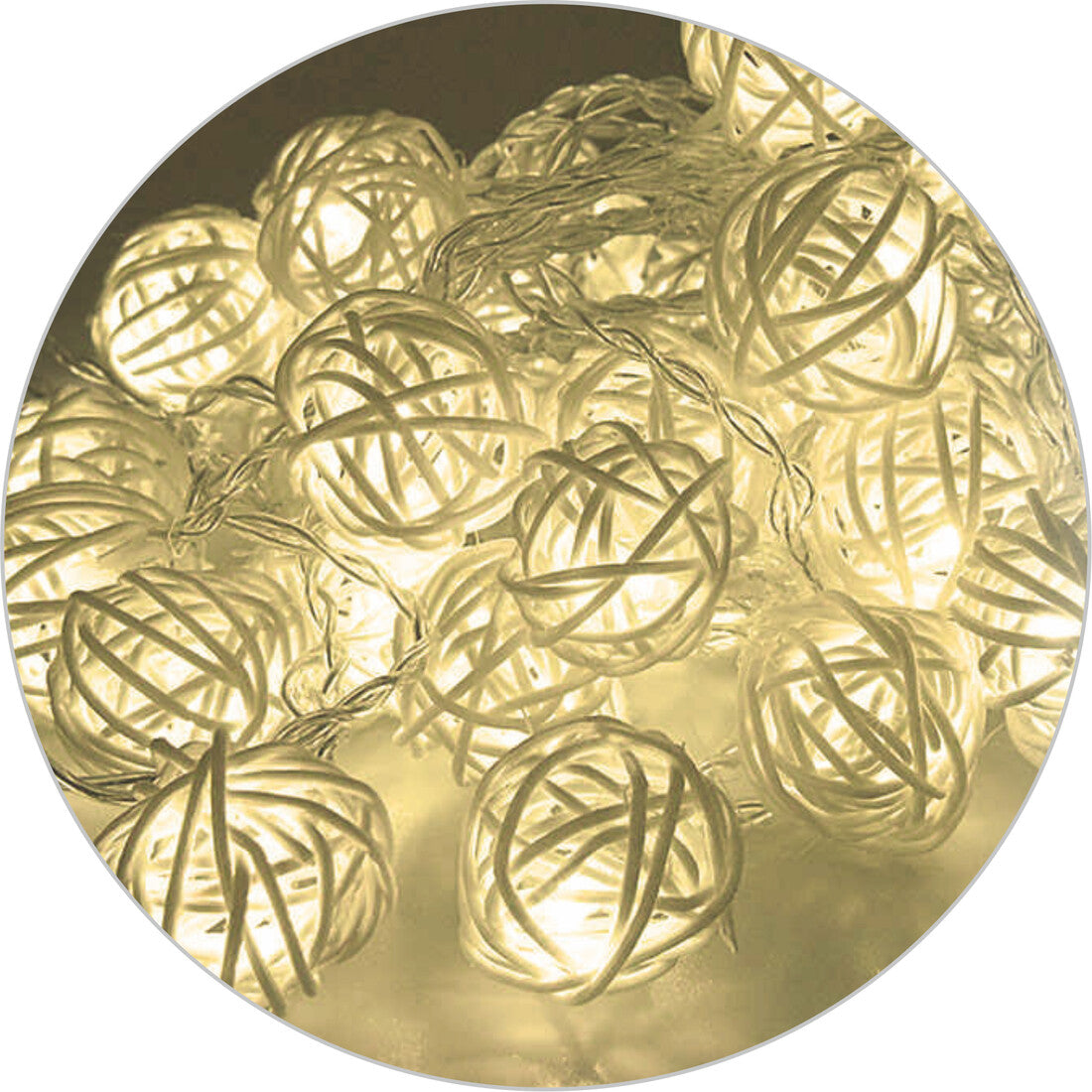 79.725/6/CAL 6m LED-GIRLANDE MIT FERNBEDIENUNG 3200K 3xAAELECTRO DH