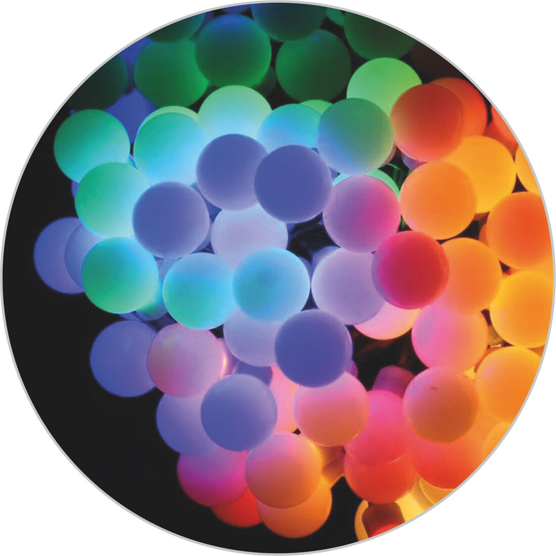 79.716/20/RGB 20m MINIBALL LED GARLAND 3.6W RGB ELECTRO DH