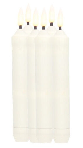 204800004 6ud DECORATIVE CANDLE LED CANDELABRA GSC