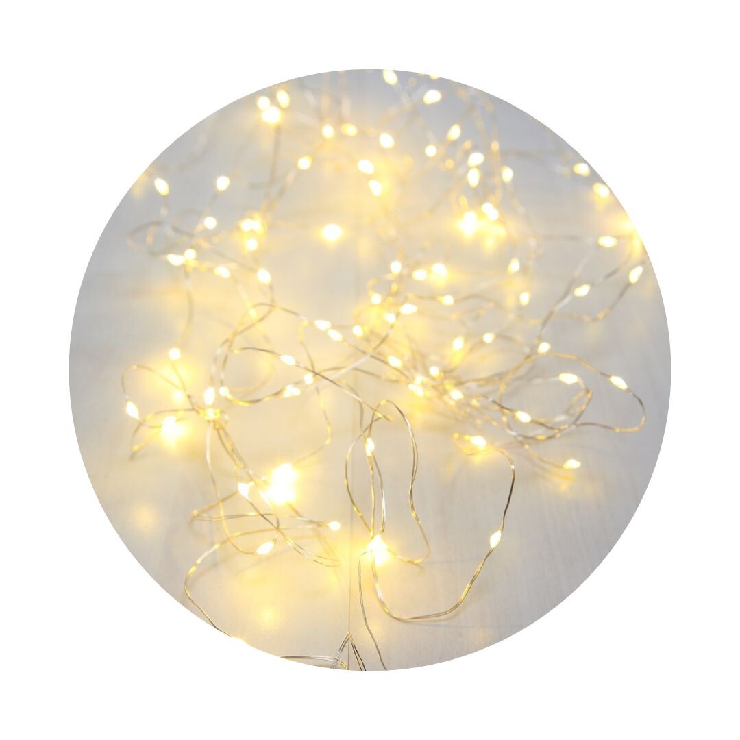 29950-100 GUIRNALDA LUCES DE CADENA LED VENUTO PLATA 9,9m IP20