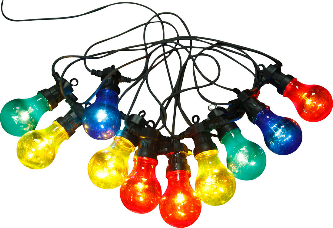3400S NIRVANA LIGHT STRING LIGHTS BULB COLOURS 7.5m IP44