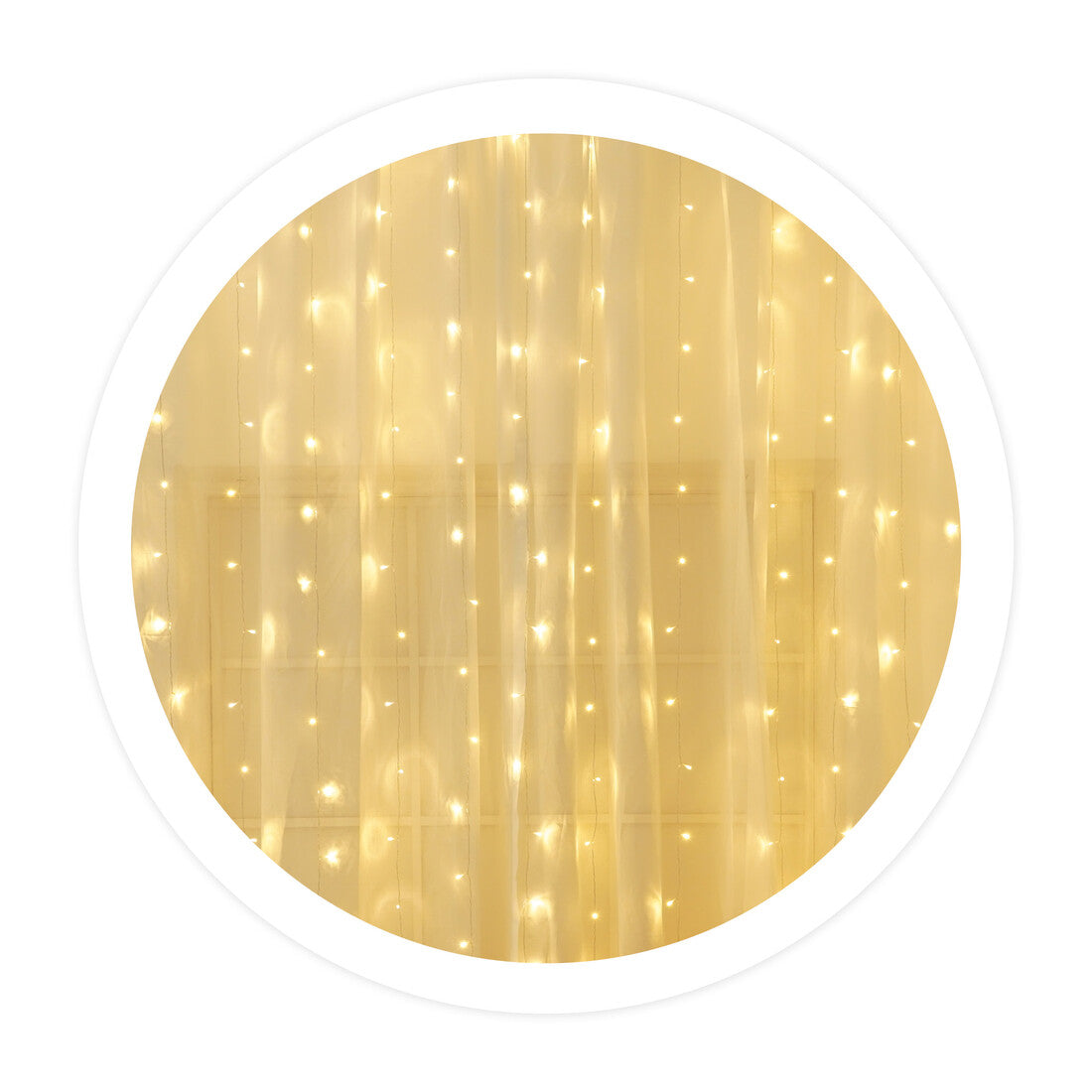 204605009 CORTINA LED LUMINOSA 3X1M LUZ CÁLIDA GSC