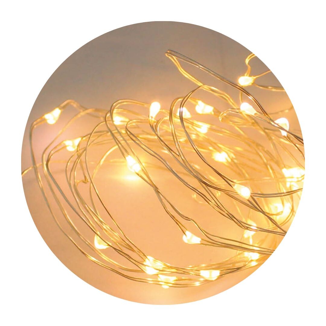 204805015 LED WIRE GARLAND 2M 2XCR2032 WARM LIGHT GSC