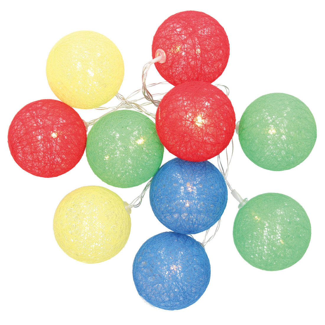 204805017 LED GARLAND OF MULTICOLOURED COTTON BALLS 2.85M WARM LIGHT GSC