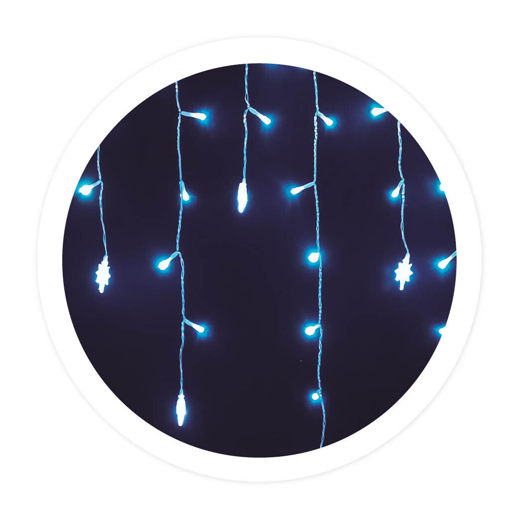 204605025 2.3m LED CURTAIN WITH STARS USB 8 FUNCTIONS GSC