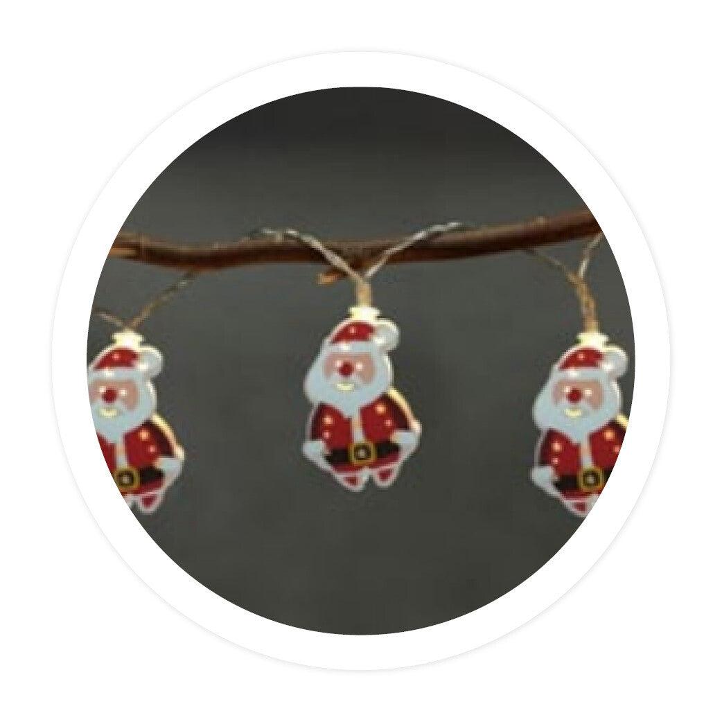 204690017 1,35m GUIRNALDA DE PAPÁ NOEL LED A PILA GSC