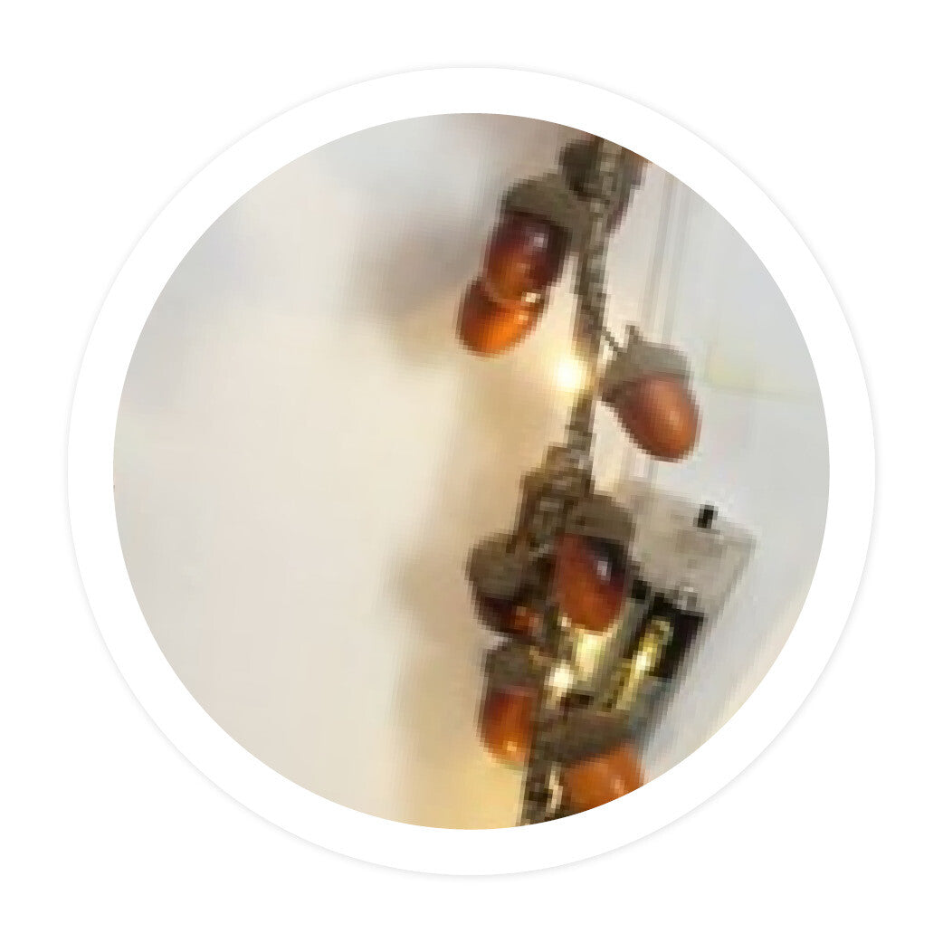204690025 1m GSC BATTERY LED ACORN GARLAND