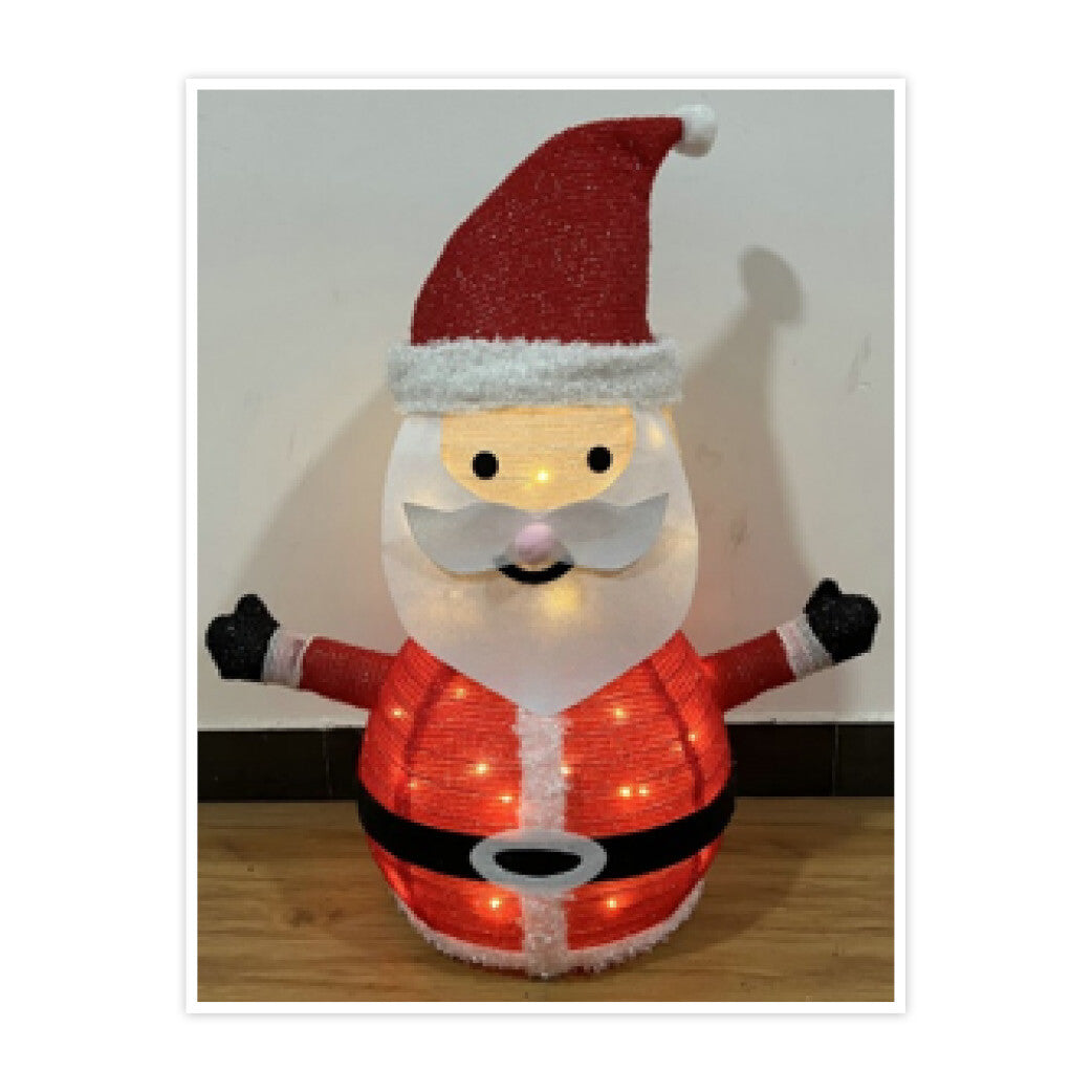 204690047 PAPA NOEL LED PLEGABLE PARA EXTERIOR A PILAS 70x54x36cm GSC