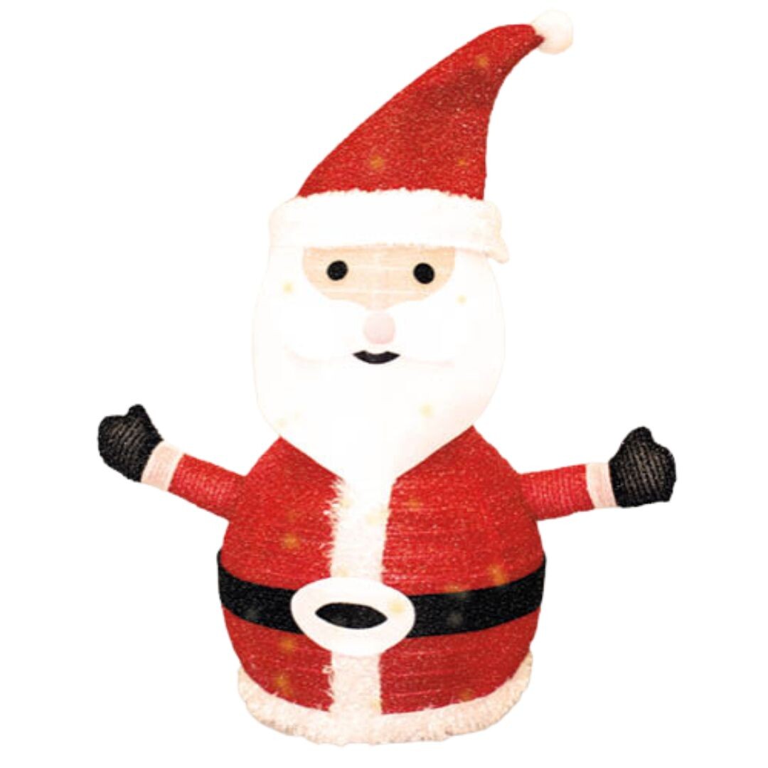 204690047 PAPA NOEL LED PLEGABLE PARA EXTERIOR A PILAS 70x54x36cm GSC