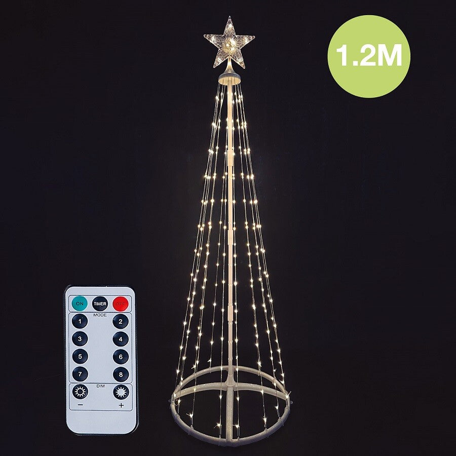204690078 LED TREE 120cm USB + REMOTE CONTROL 32 FUNCTIONS IP44 WARM LIGHT GSC