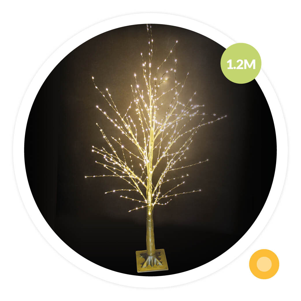 204690155 ÁRBOL RAMAS LED DORADO SIRKA A RED 8W 120cm GSC