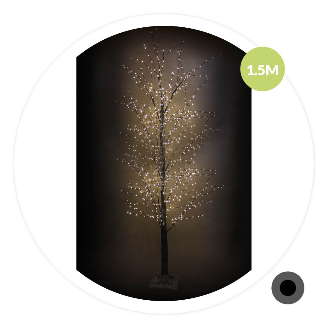 204690156 ÁRBOL RAMAS LED NEGRO SIRKA A RED 10W 150cm GSC | Suministros Figmar
