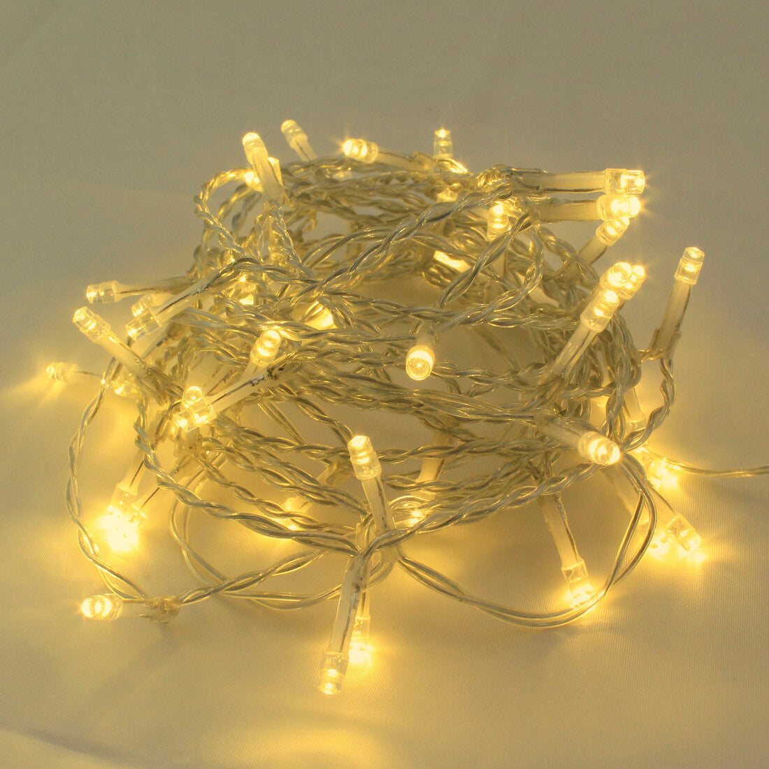 204600019 GUIRNALDA LED TRANSPARENTE 10mts 8 FUNCIONES LUZ CALIDA GSC | Suministros Figmar