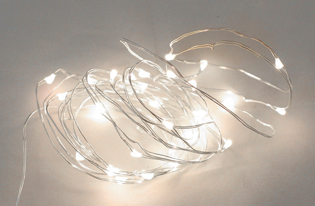 204805008 GUIRNALDA ALAMBRE LED 4,9M 3xAA LUZ FRIA GSC