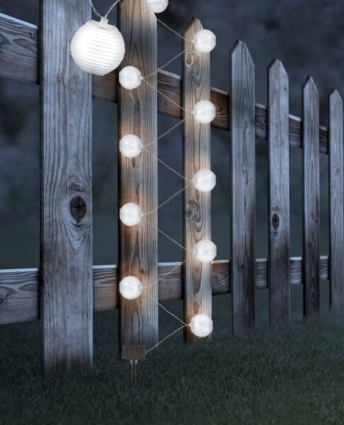 33971W 3m SOLAR GARLAND 10 BALLS 6000K IP44 GLOBE