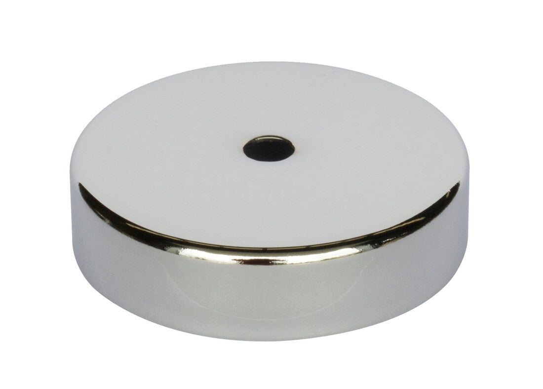 D296 CHROME METAL DECORATIVE FLORON 80x15 mm