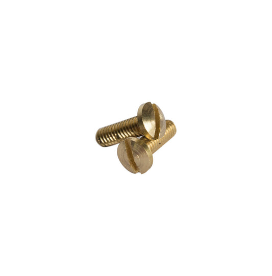W1 JUEGO 2 TORNILLOS LATON CON RANURA M4 Ø7X12 MM