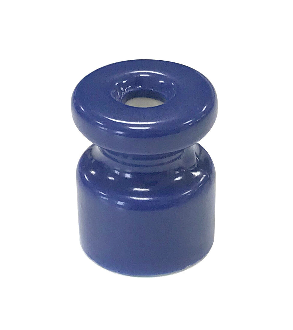 1400424-AZ BLUE PORCELAIN INSULATOR 24x19mm.