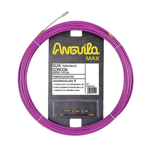 65040012 12m CORDON ACERO RECUBIERTO NYLON ANGUILA MAX | Suministros Figmar