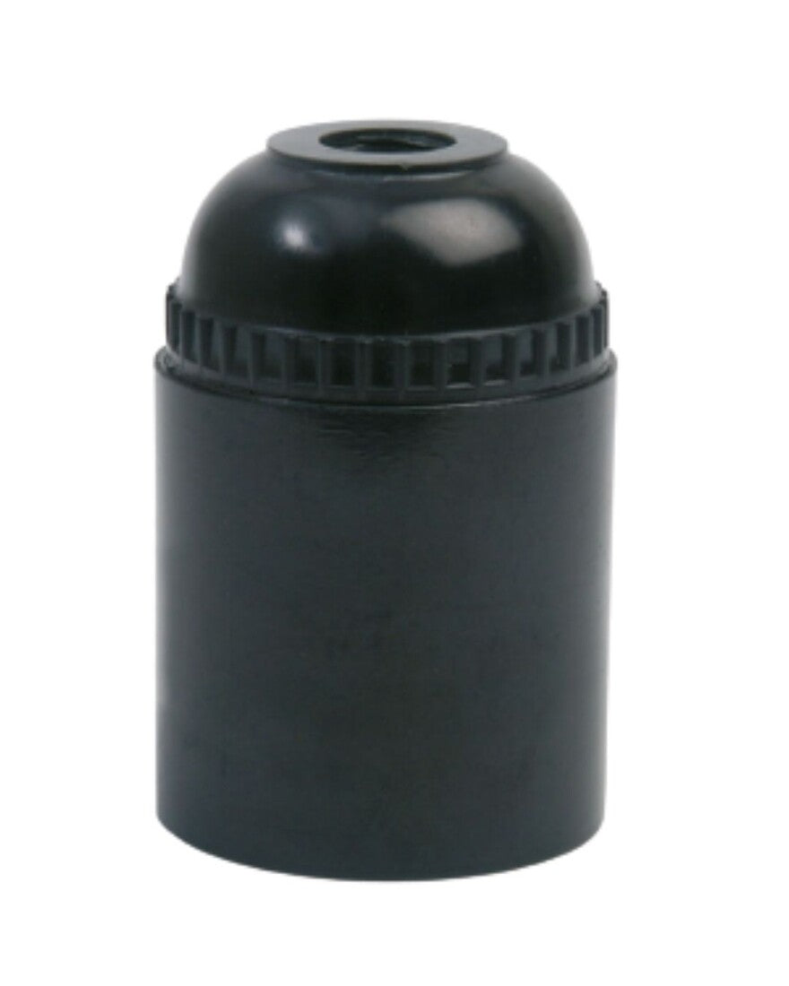 IL552910 PORTALAMPARAS LISO E27 TERMOPLASTICO NEGRO SIMON | Suministros Figmar