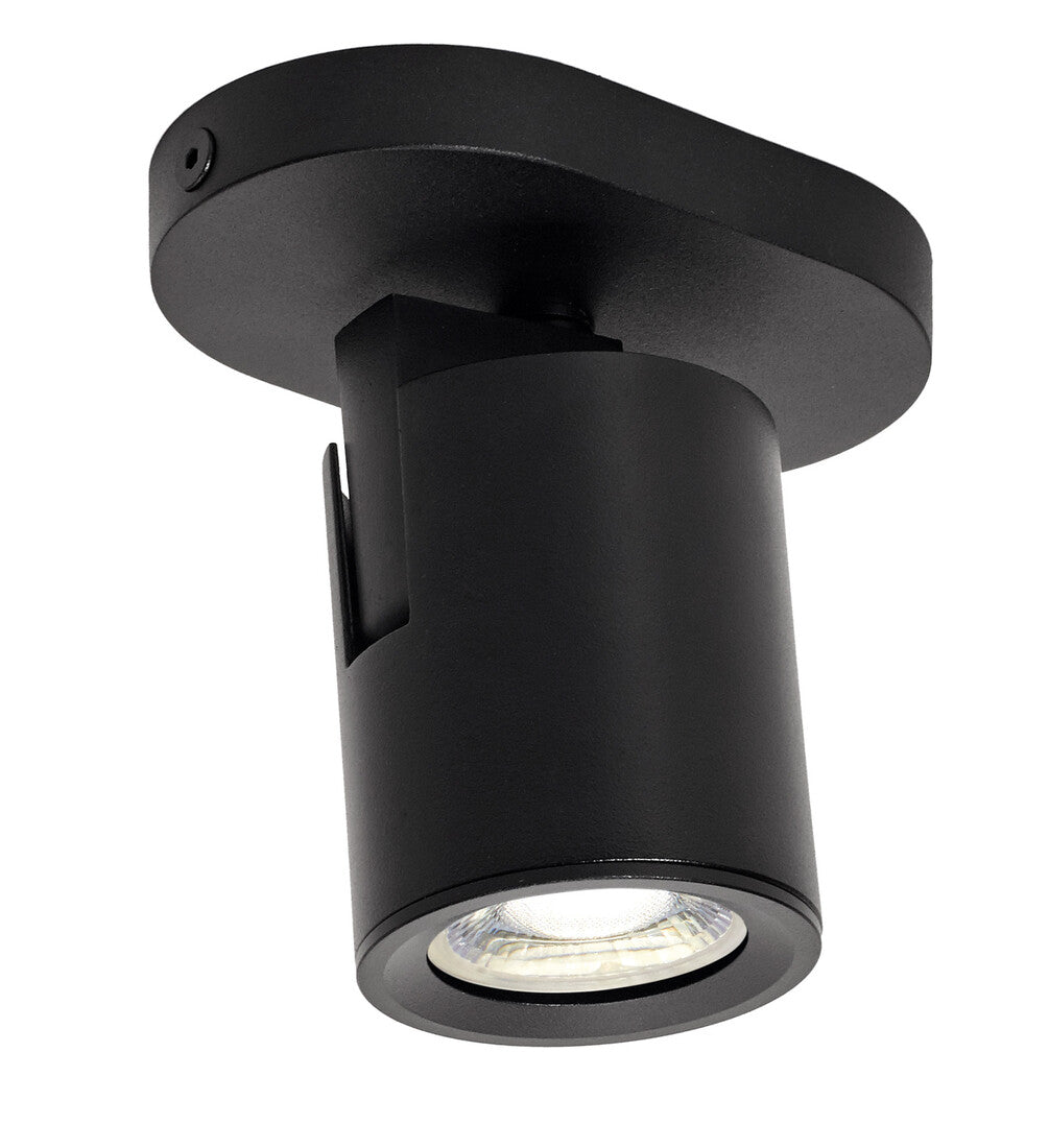 10294 TONIK ALUMINUM SPOTLIGHT 1xGU10 BLACK JUERIC