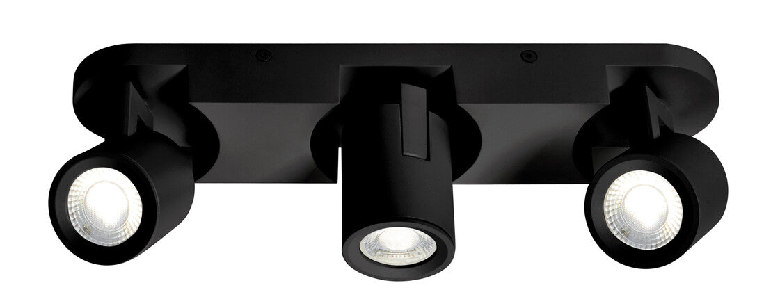 10298 REGLETA ALUMINIO TONIK 3xGU10 NEGRA JUERIC | Suministros Figmar