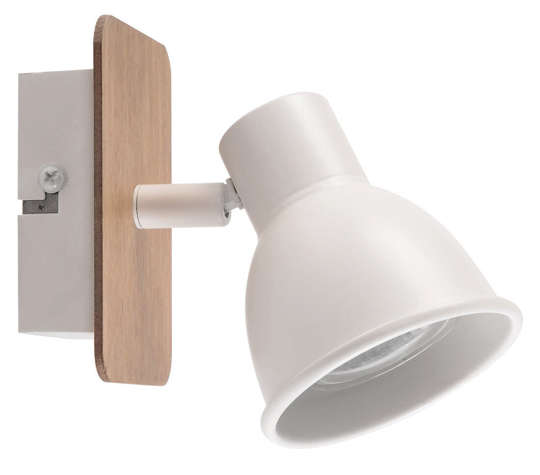 10305 STRAHLER HOLZ MIKO 1xGU10 WEISS