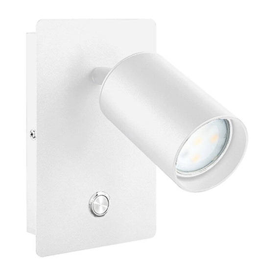 2076002 APLIQUE LED DE PARED BLANCO C/INTERRUPTOR GU10