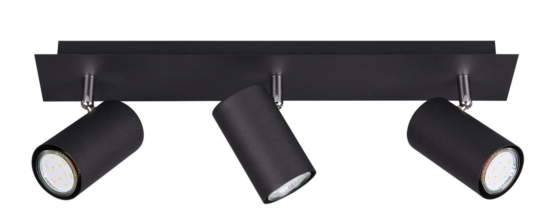 802400332 STRAHLER 3 FLAMMEN MARLEY SCHWARZ GU10 TRIO