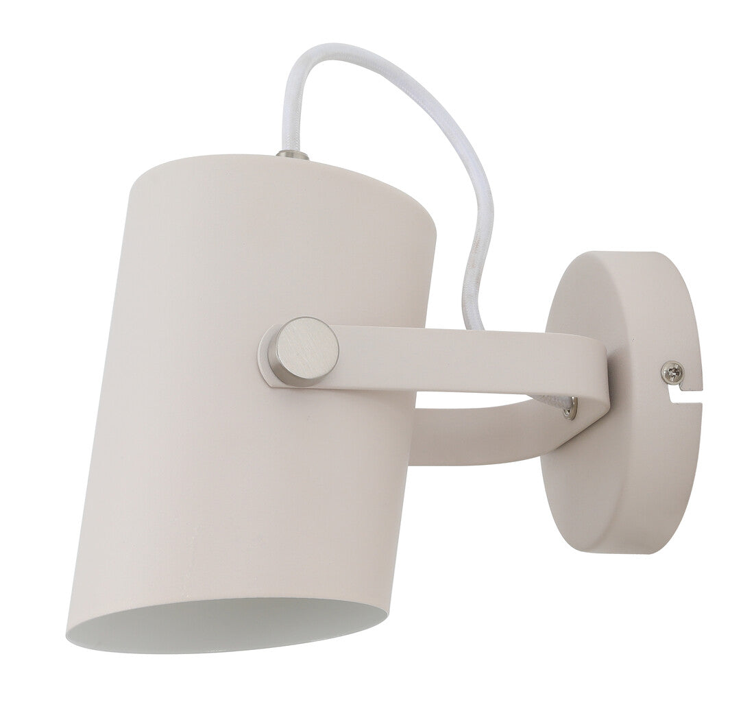 2070922-BL WALL LIGHT E27 WHITE FABRIC CABLE